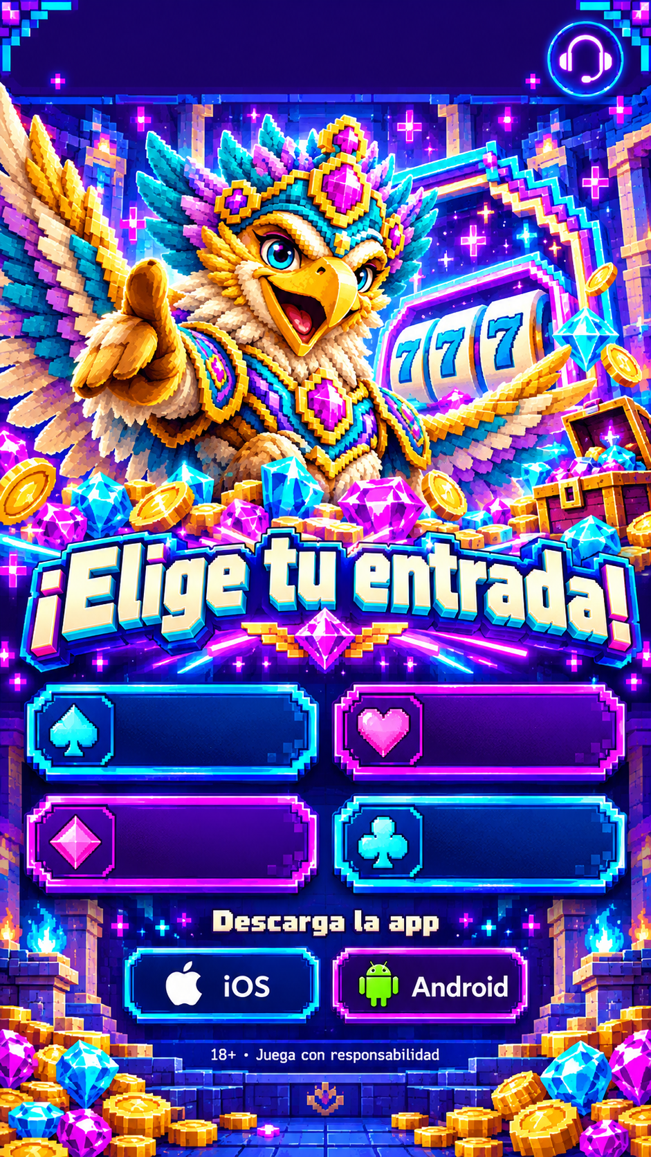 777HT: Garuda, tragamonedas, gemas y monedas